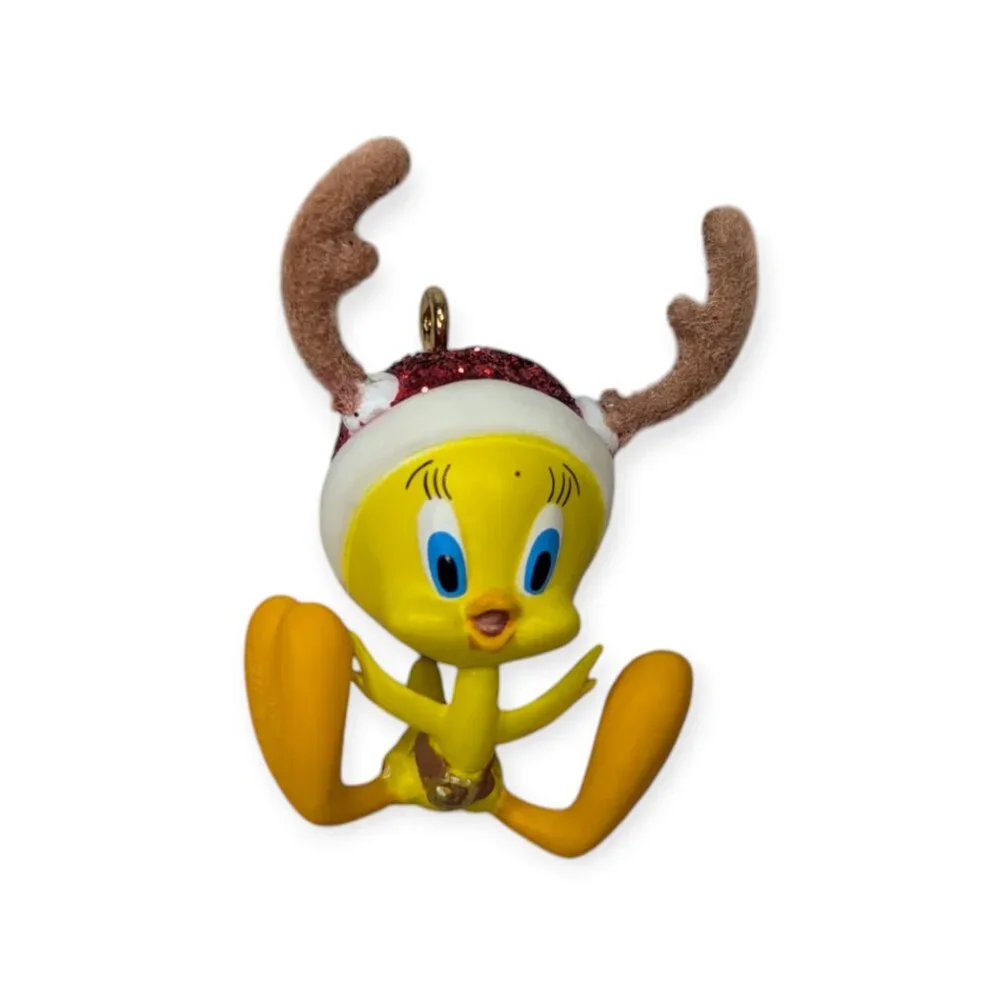 Hallmark Keepsake Mini Ornament Santa's Wittle Helper Tweety Bird Looney Tunes